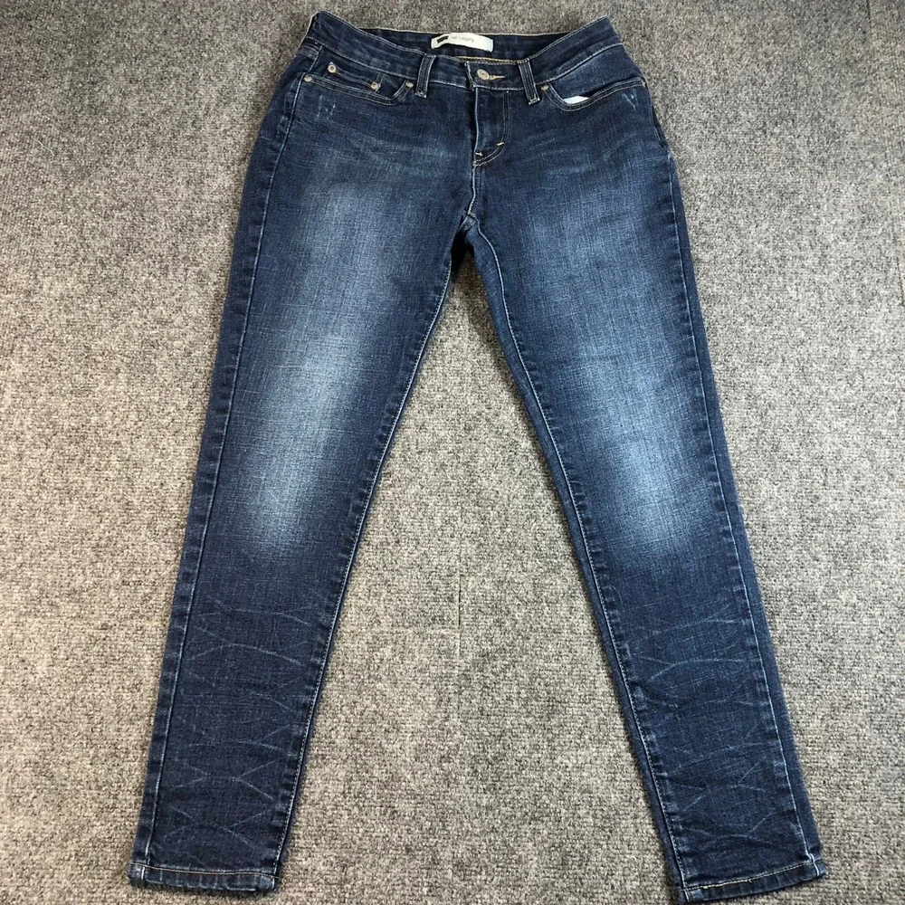 Levi's 535 Legging Shaping Skinny Jeans Dark Wash Stretch Denim Womens 9 S/C‎